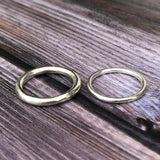 Wholesale Simple Silver Stacker Ring 2mm Band