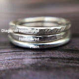 Wholesale Simple Silver Stacker Ring 3mm Band