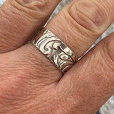 Wholesale Swirl Wide Band Ring