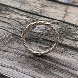 Double Twisted Stacker Ring
