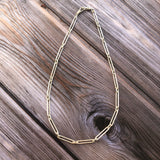 Trombone Chain Link Necklace
