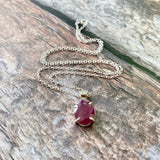 Pink Sapphire Necklace