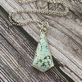 silver turquoise pendant