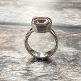 Pink Nano Stone Cocktail Ring