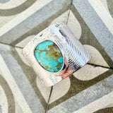 Turquoise cigar band Ring