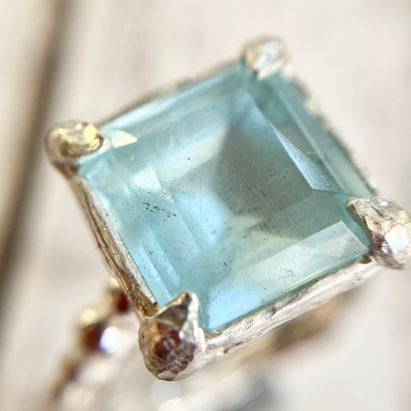 Aquamarine cocktail Ring