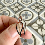 Silver Paisley earrings
