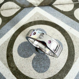 Silver cz ring