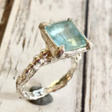 Aquamarine cocktail Ring