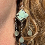 Turquoise and Aquamarine statement drops