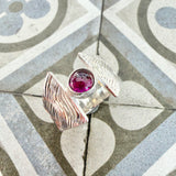 Garnet Waves Ring