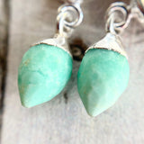 Gemstone Hoop Earrings