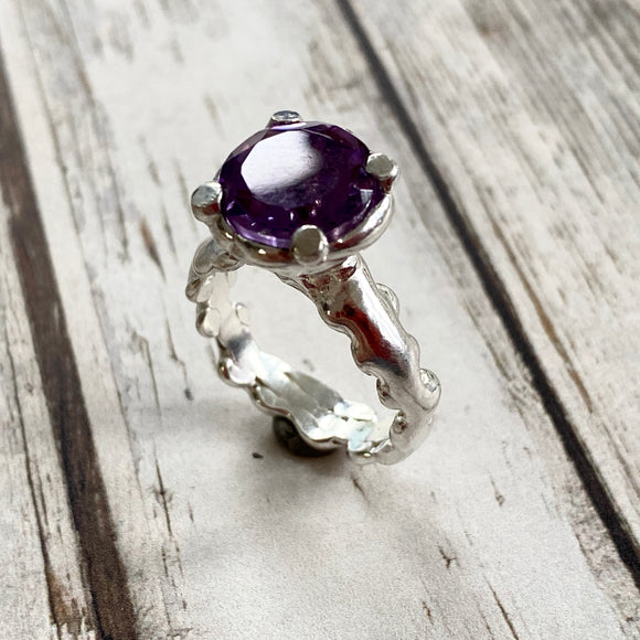Amethyst cocktail Ring