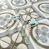 Turquoise and Aquamarine statement drops