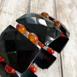 Antique Whitby Jet Bracelet