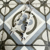 Silver stars earrings