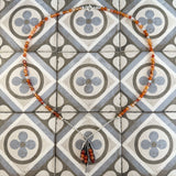 Carnelian Pea Pod Necklace