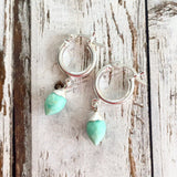 Gemstone Hoop Earrings