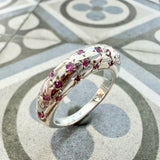 Sapphire Starry Night Bomb Ring