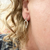 Silver Paisley earrings