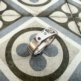 Silver cz ring