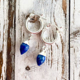 Gemstone Hoop Earrings