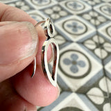 Silver Paisley earrings