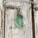 Chrysoprase Lozenge Pendant