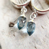Gemstone Hoop Earrings