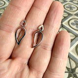 Silver Paisley earrings