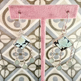 Turquoise and Aquamarine statement drops