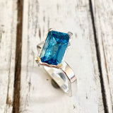 London blue topaz cocktail ring