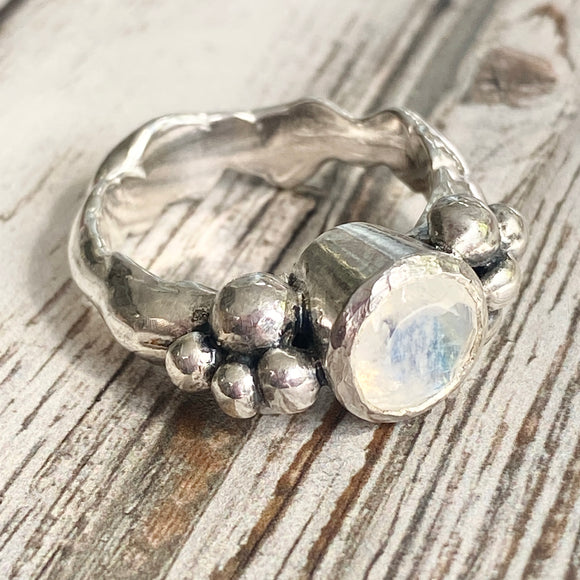 Chunky Moonstone Ring