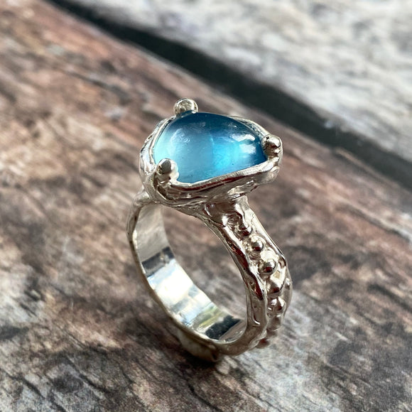 Aquamarine cocktail ring