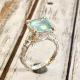 Aquamarine cocktail Ring