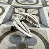 Silver shard earrings
