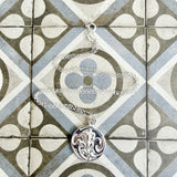 Art Nouveau Button Pendant