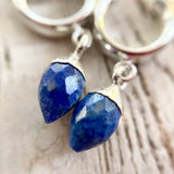Gemstone Hoop Earrings