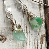 Chrysoprase Lozenge Earrings