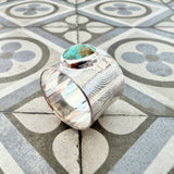 Turquoise cigar band Ring