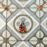 Carnelian Pea Pod Necklace