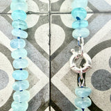 Hand Knotted Chalcedony Necklace