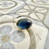 Rainbow Moonstone Doublet Ring