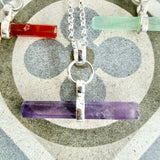 Gemstone T Bar pendant