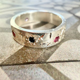 Sapphire Starry Night Ring