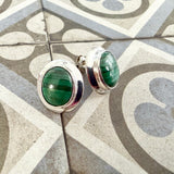 Vintage Malachite Studs