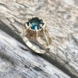 Teal Nano Stone Cocktail Ring