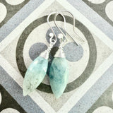 Aquamarine drop earrings