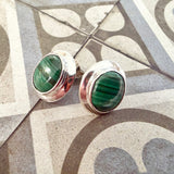 Vintage Malachite Studs