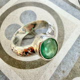 Emerald Engraved Ring